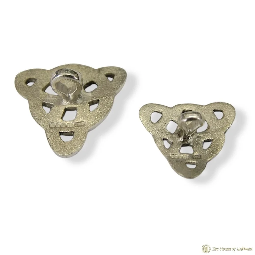 Scottish Sterling Silver Celtic Pattern Hamilton & Inches Kilt Doublet Buttons hallmark.jpg (Copy)