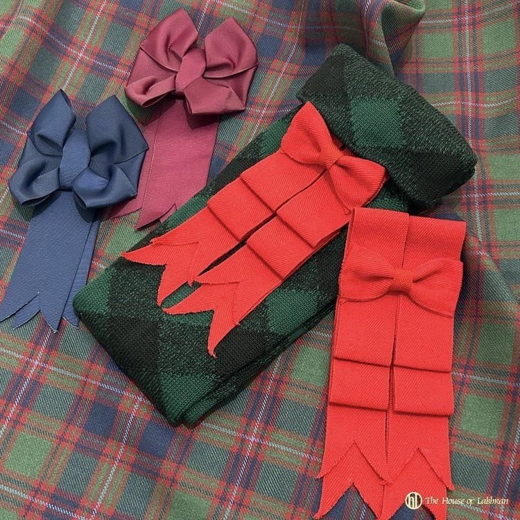 Scottish Gaelic Knot Style Kilt Bow - Rosettes - Pair.jpg