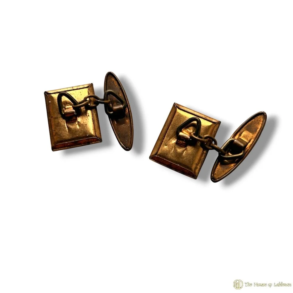 back Vintage 1930s Jack Russell Terrier Essex Crystal Cufflinks.jpg