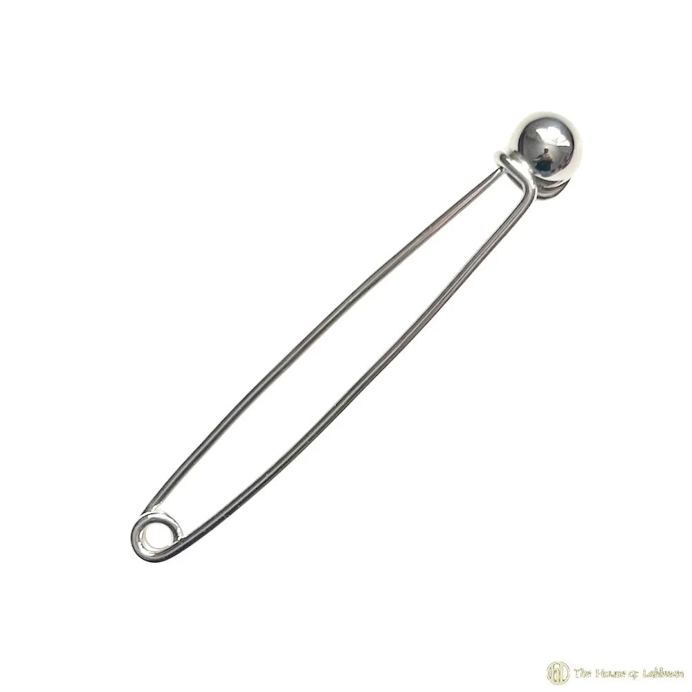 Scottish Traditional Bead End Sterling Silver Kilt Pin.jpg