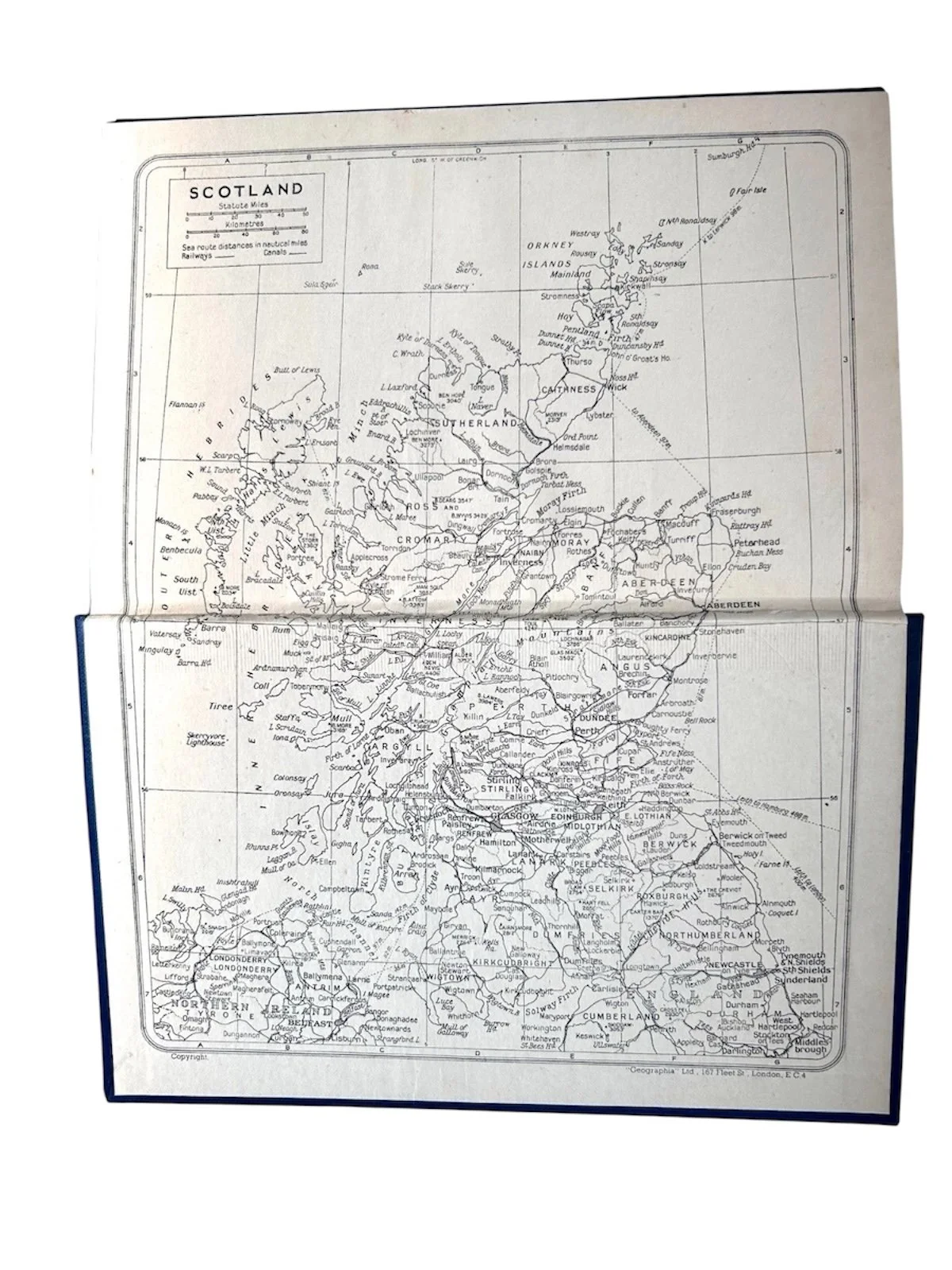 map Wild Life of the Highlands - Sporting, Shooting, Fishing, Scotland by Dugald MacIntyre 1950.jpg