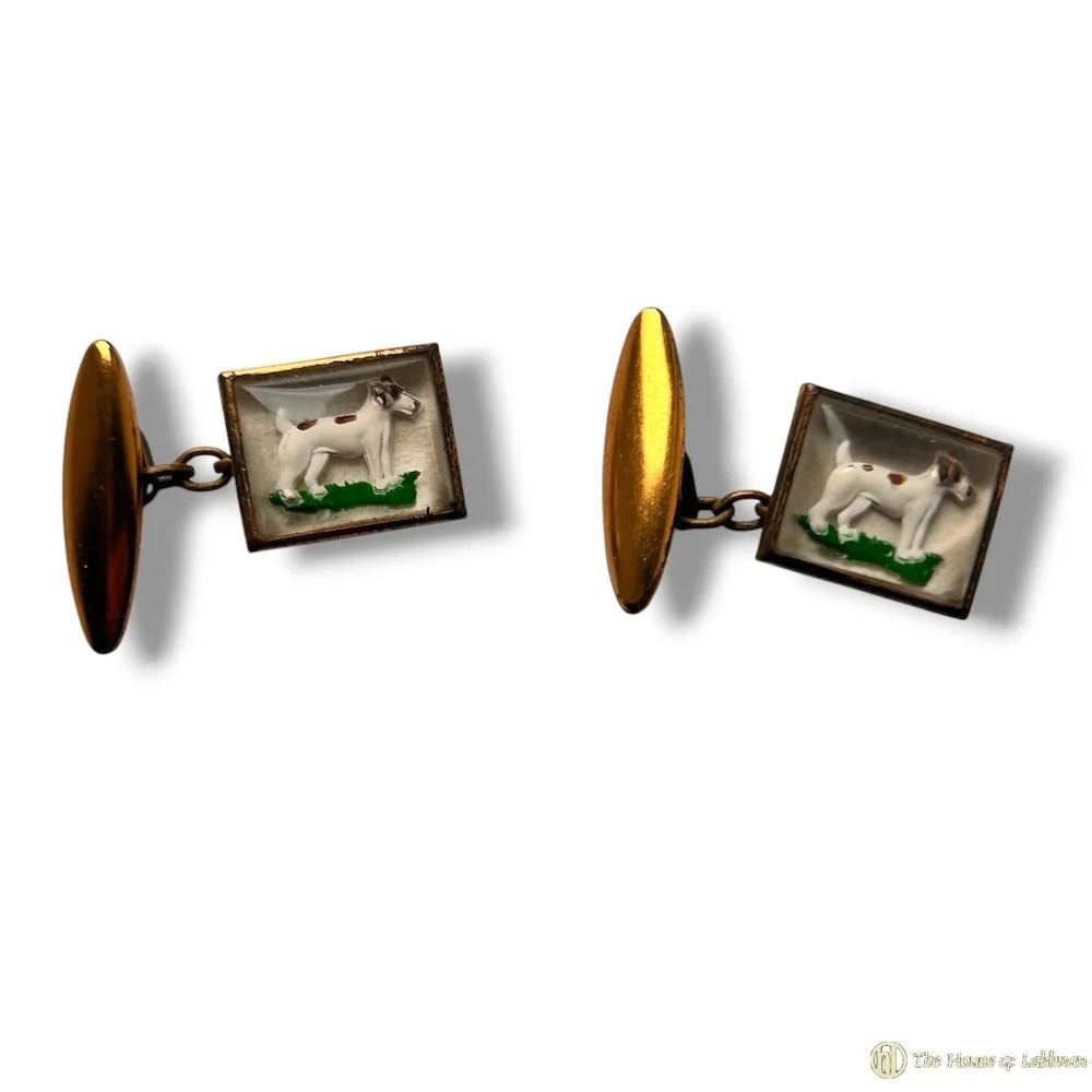 Vintage 1930s Jack Russell Terrier Essex Crystal Cufflinks.jpg