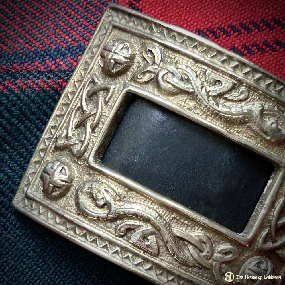 Antique Brogue Celtic Knot Shoe Buckles - Circa 1920 .jpeg