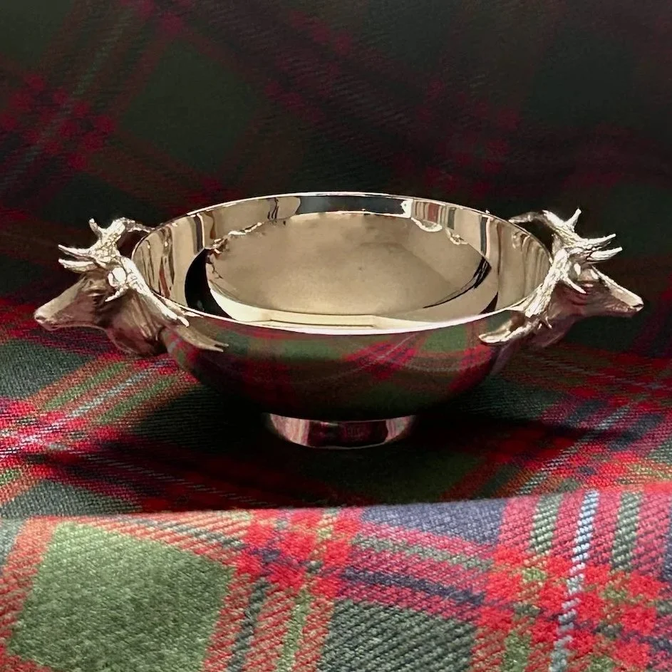 Scottish Hamilton & Inches sterling silver whisky quaich