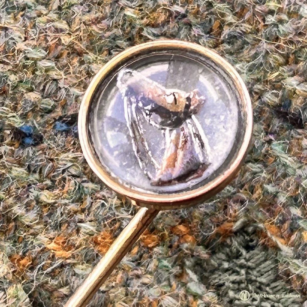 Tweed Antique Edwardian Horse Head Essex Crystal Tie Stick Pin.jpeg