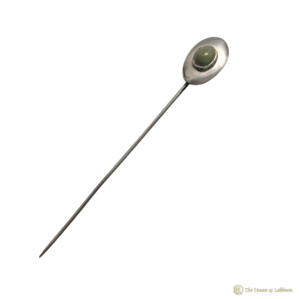 Vintage Antique Art Deco Agate  Tie - Lapel Pin