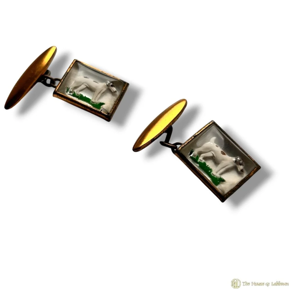 Vintage 1930s Jack Russell Terrier Essex Crystal Cufflinks .jpg