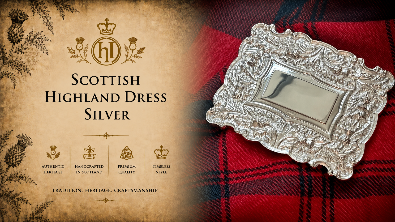 Luxury Scottish Highland Kilt & Silver Accessories-The House of Labhran