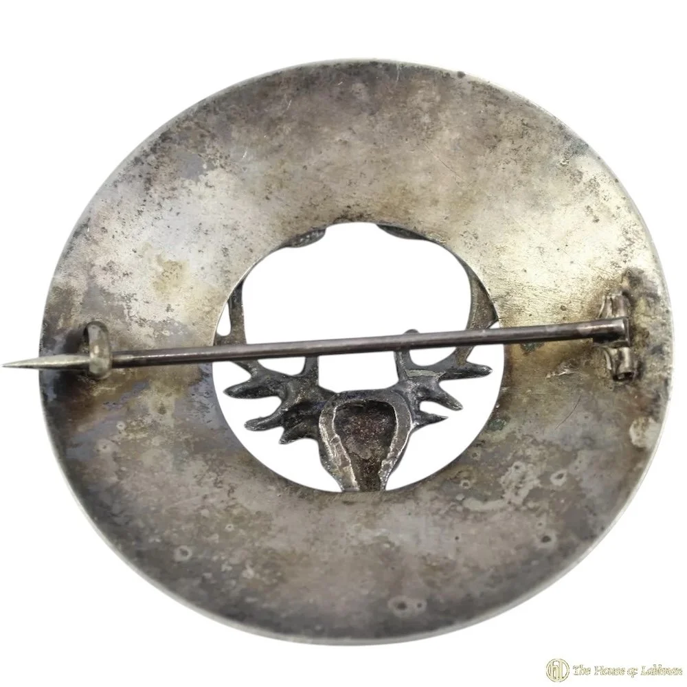 back WW1 Seaforth Highlanders Volunteer Plaid Brooch.JPG