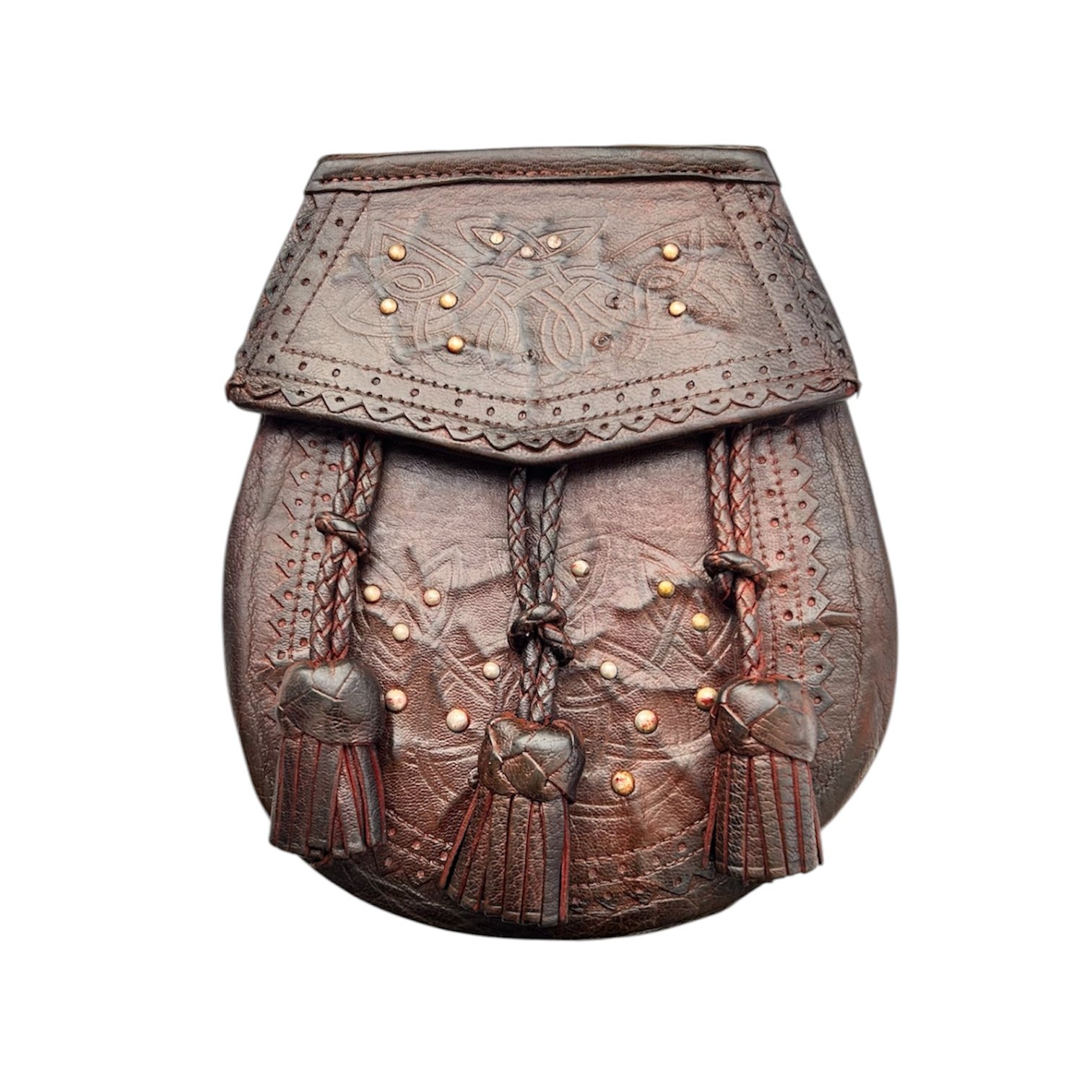 Antique 1920's Aberdeen Brown Leather Sporran.jpg