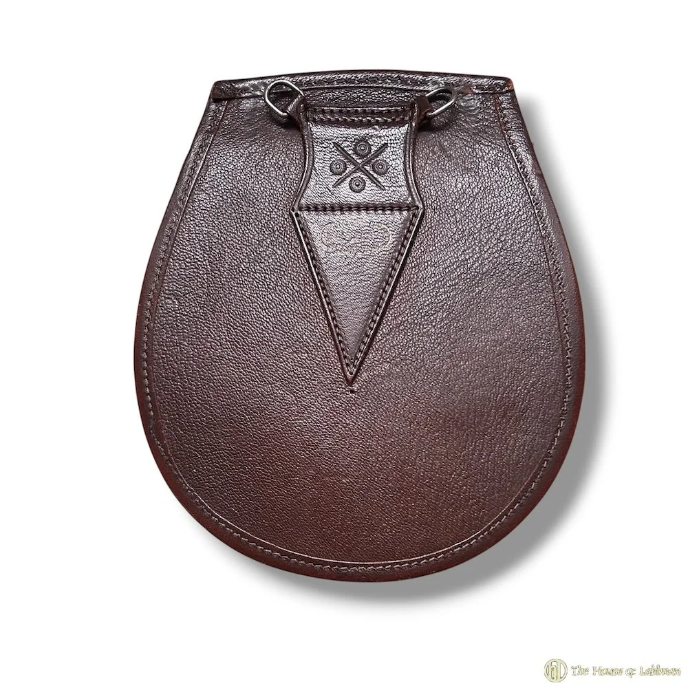 back stamp Vintage 1950-60's Edinburgh Brown Leather Sporran.jpg