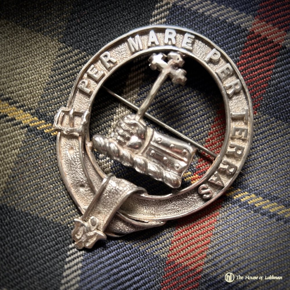 Antique MacDonald Large Clan Crest Bonnet Badge