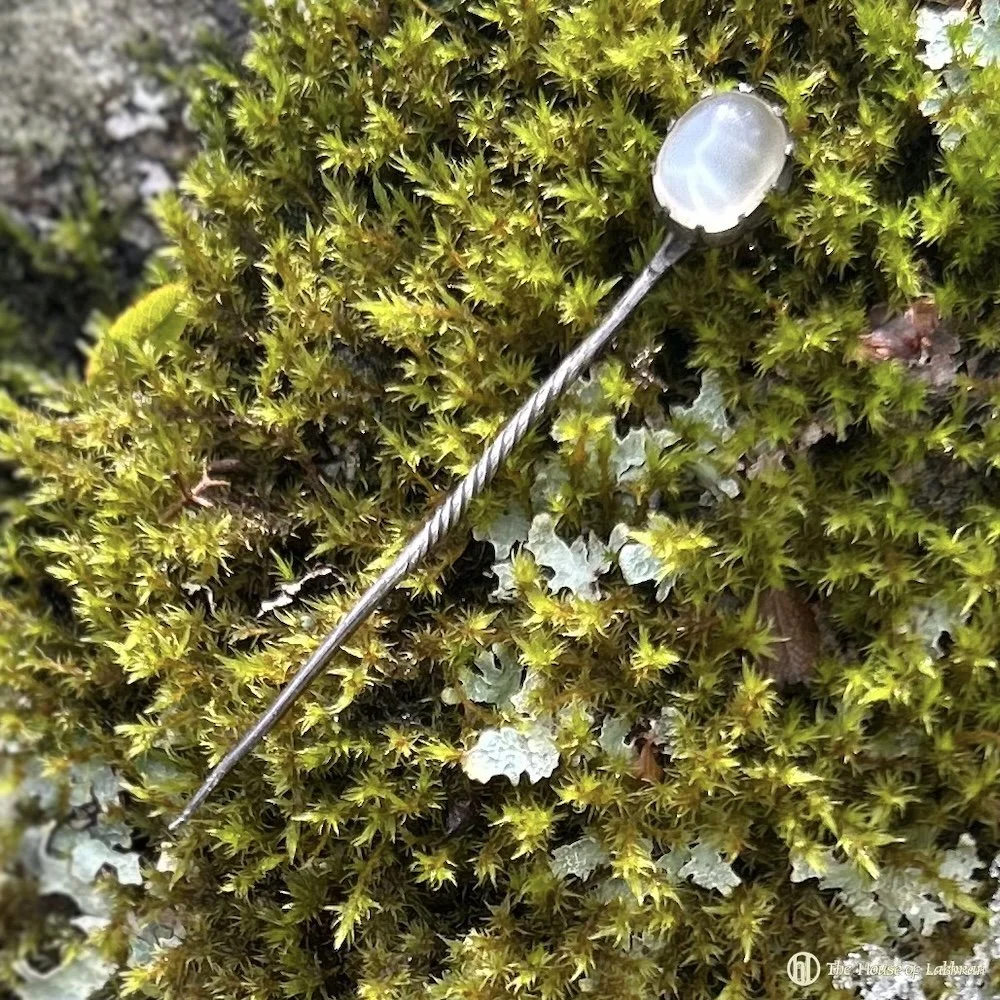 Antique Moonstone Tie Stick Pin - Lapel Pin glasgow .jpeg