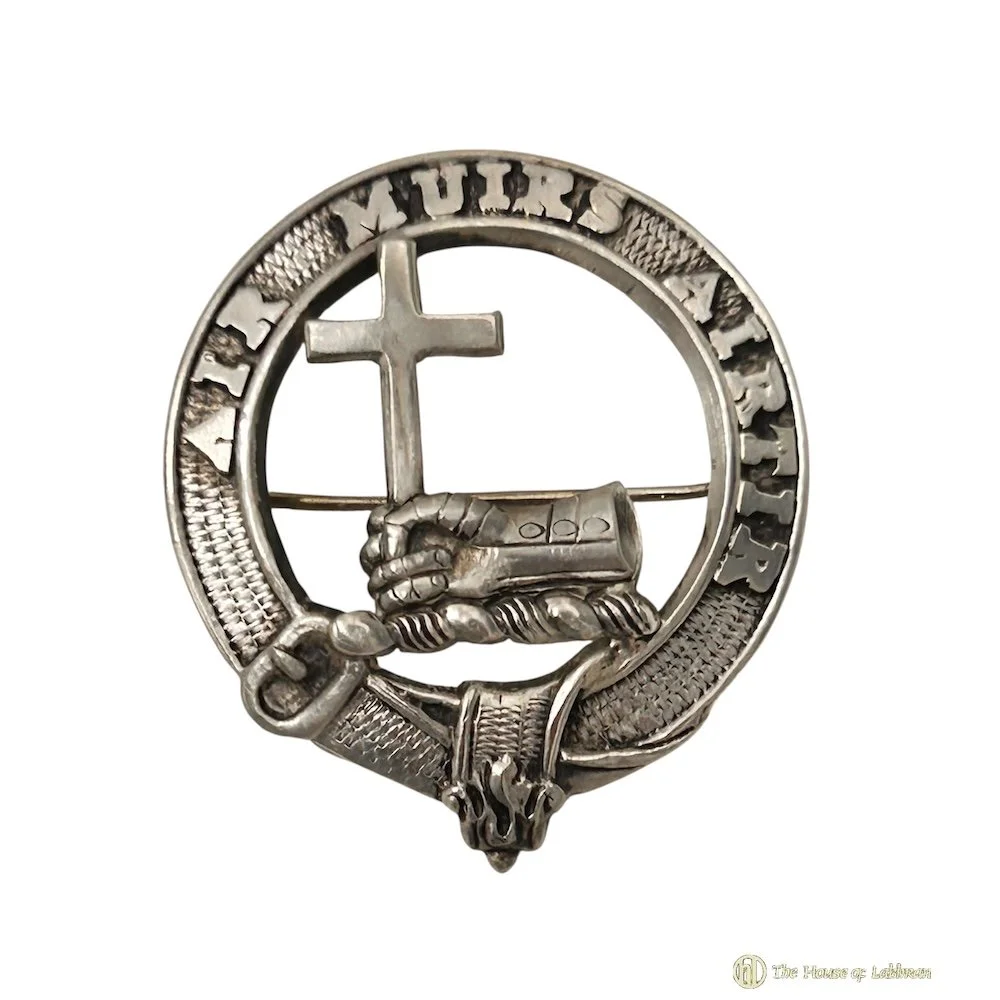 MacDonald of Keppoch Antique Silver Clan Crest Bonnet Badge