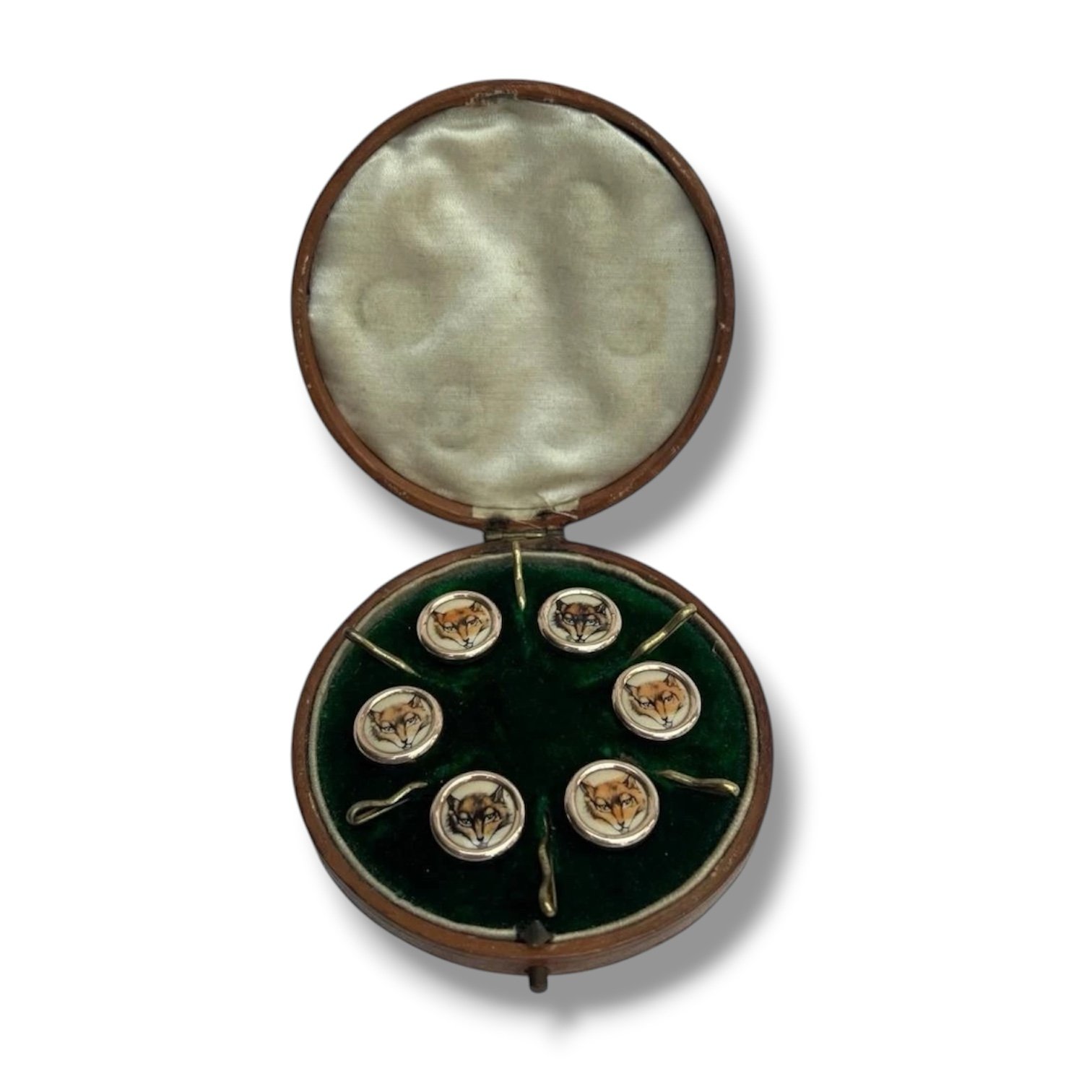 Antique Gentleman's Fox Head Waistcoat Buttons - Set of six.jpg