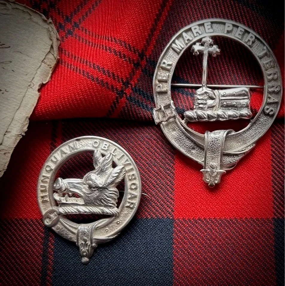 Vintage & Silver Scottish Clan Crests