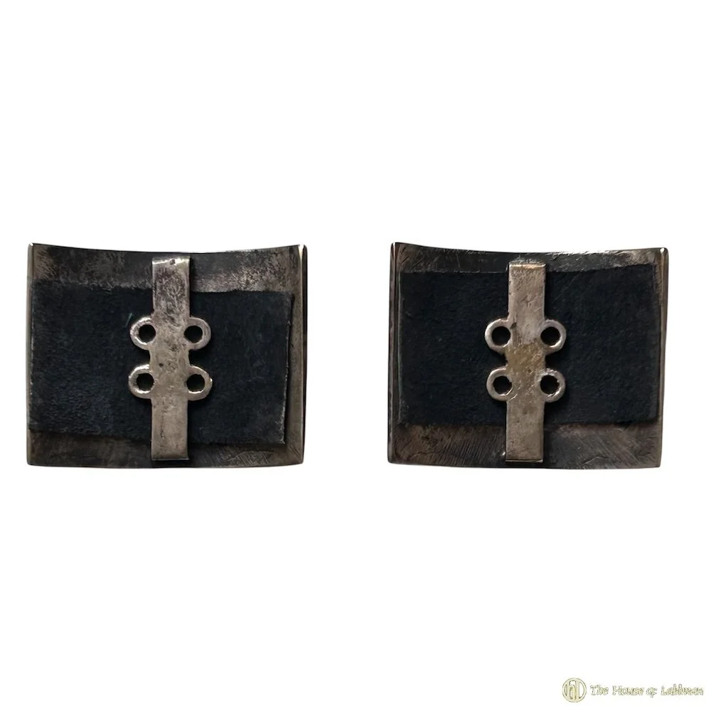 back Antique Brogue Celtic Knot Shoe Buckles - Circa 1920.jpg