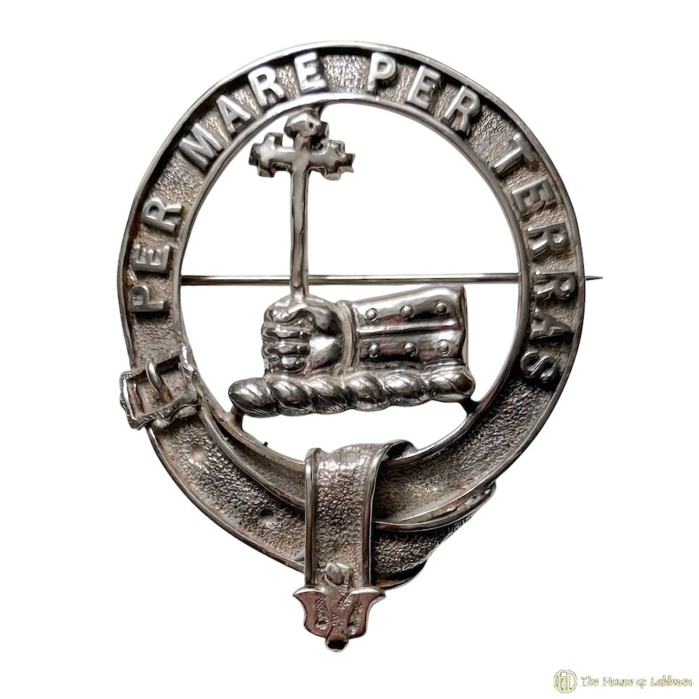 Antique MacDonald Large Clan Crest Bonnet Badge