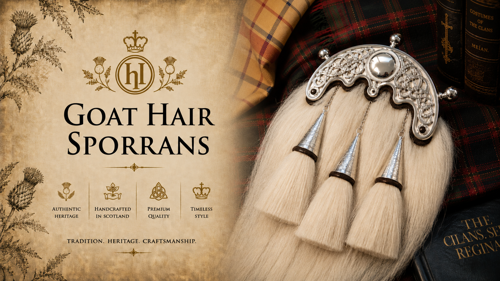 If you need a Scottish bespoke goat hair sporran we can help