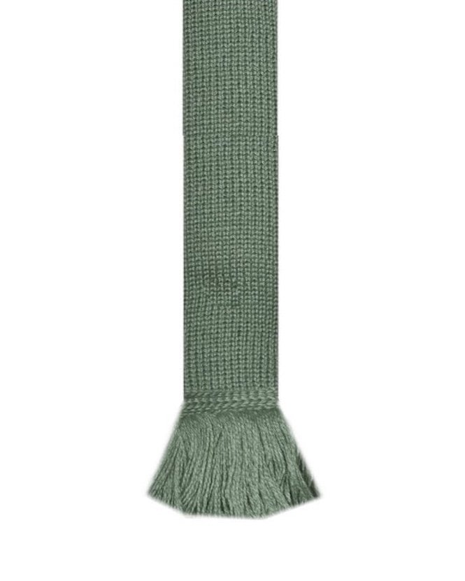Ancient Green - Self tie sock garter flashes