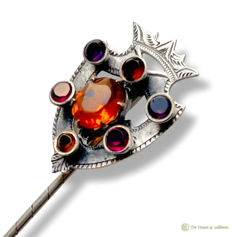 stones Antique Scottish Stone Set Luckenbooth Tie Stick Pin.jpg