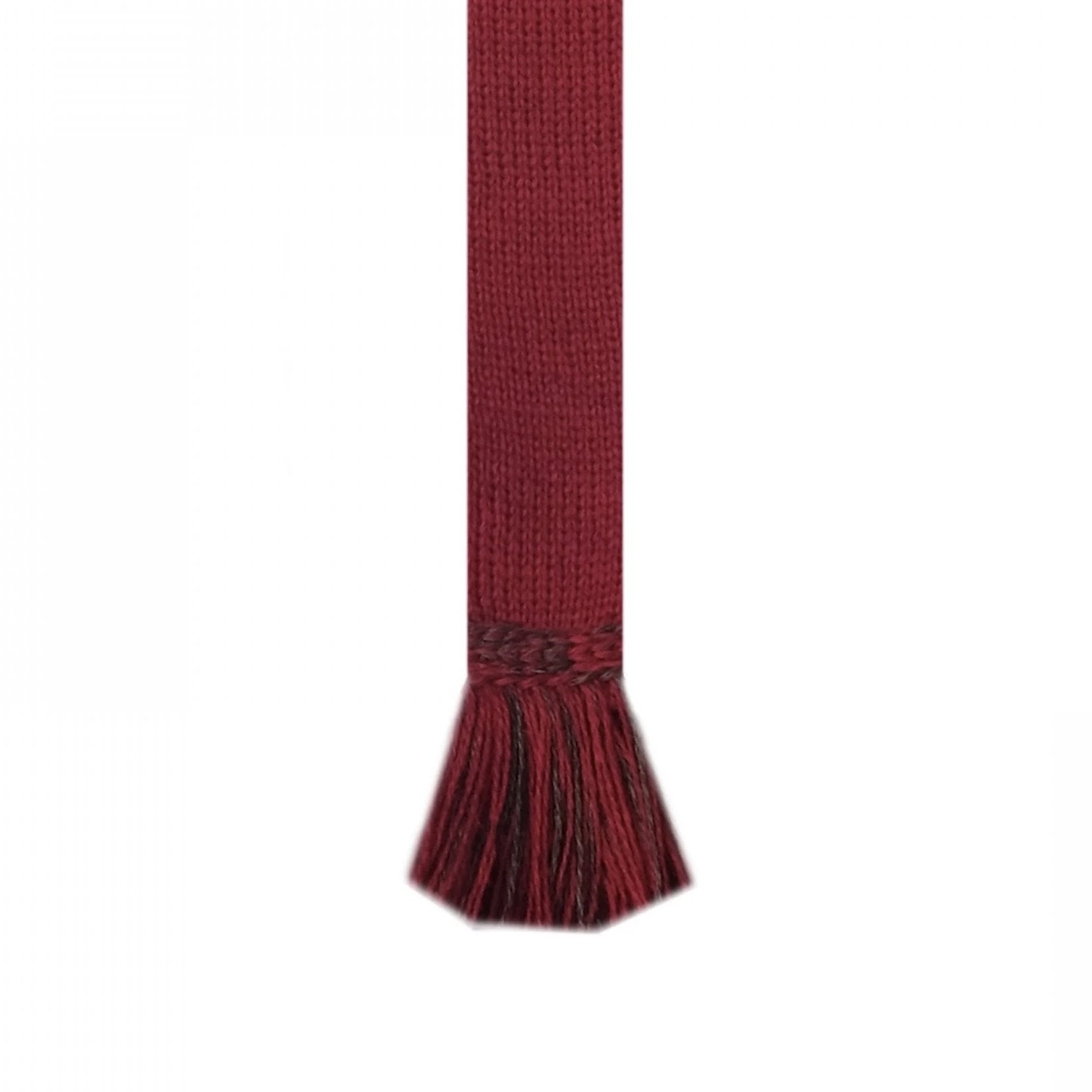 Brick Red & Spruce - Self tie sock garter flashes