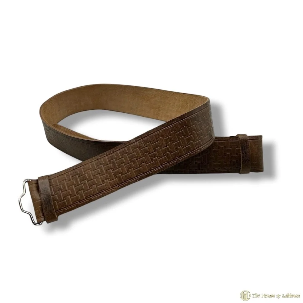 Basket Weave Pattern Scottish 2 1:4" Kilt Belt.jpg (Copy)