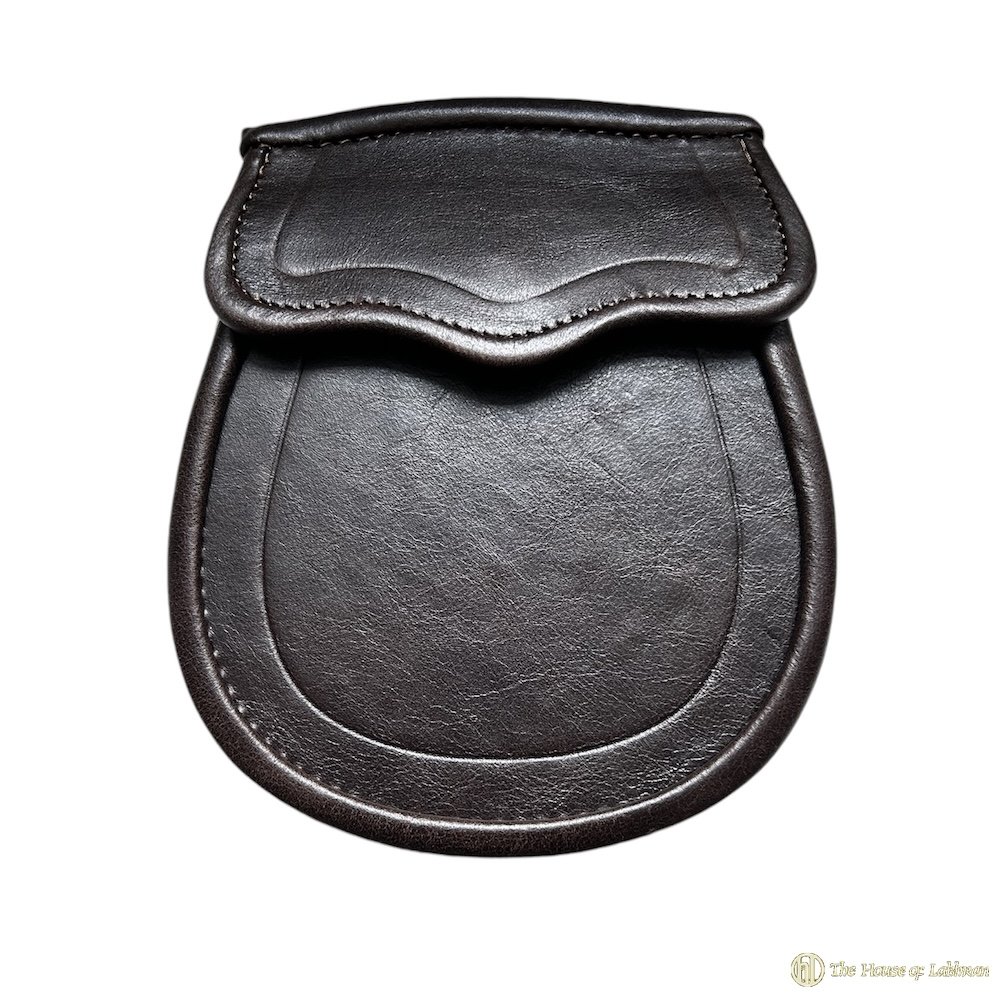 Vintage Pattern Prince Phillip Duke of Edinburgh Day Sporran brown.JPG