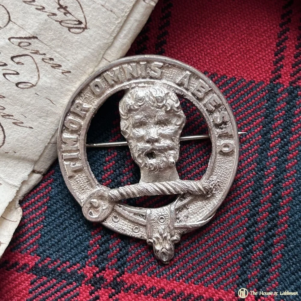 tartan MacNab Clan Crest Vintage Bonnet Badge.jpeg