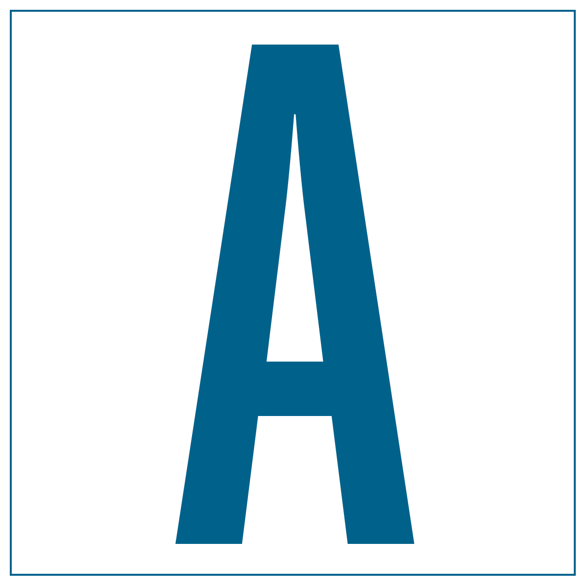 A as in...
