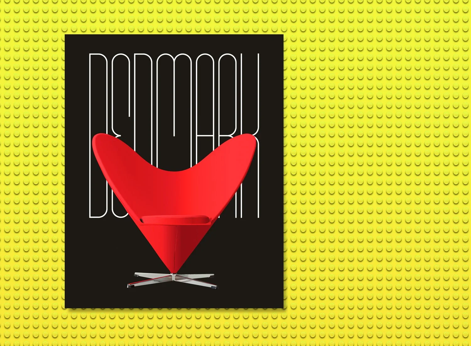 panton heart cone chair