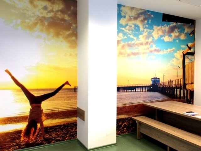 DIGITAL WALL WRAPS
.
Create your own unique look with our digital wall wraps and graphics.
.
This simple solution can be totally bespoke and affordable as an alternative for decoration in the workplace. Our design team can work with your photos and i