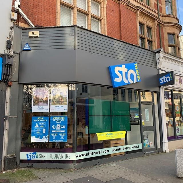 A new fascia sign for STA Travel Cheltenham.
#statravel #signage
