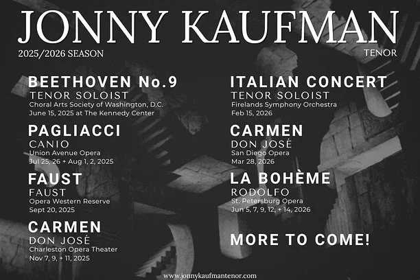 🚨🎶2025/2026 Season Announcement! 5 house debuts, 3 role debuts, and a few returns to some favorites! Grateful and excited for the season ahead and whatever is yet to come. Couldn&rsquo;t do this without my entire team&mdash;y&rsquo;all are simply a