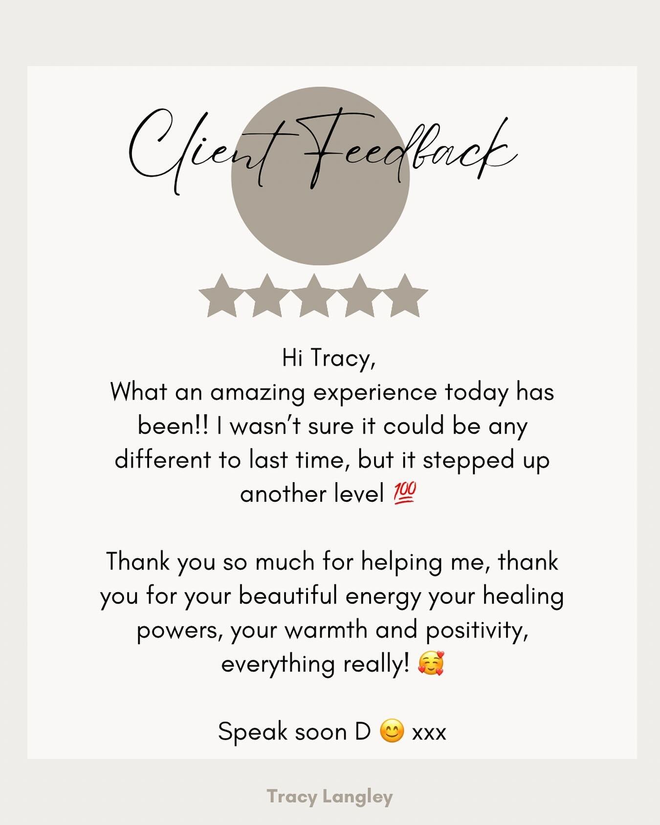 Thank you for beautiful client feedback 💕 #clientfeedback #feelingloved #grattitude