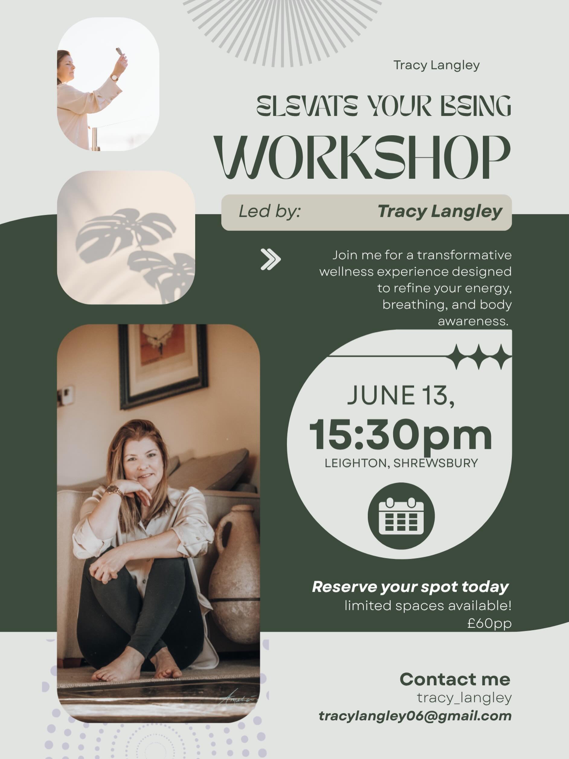 Can&rsquo;t wait to welcome you all this wknd. Plans in place and energy is rising!

The weather is set to change 💛 

This event is sold out 

Much love 
Tracy x

#wellness #healingworkshop #womensmentalhealth