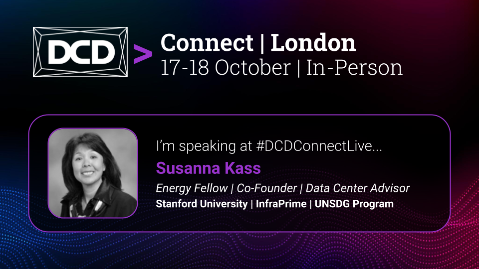Susanna Kass, speaker on pathway to reach Net Zero and on Decarbonization for Data Center LifeCycle Pathway and Scope 3