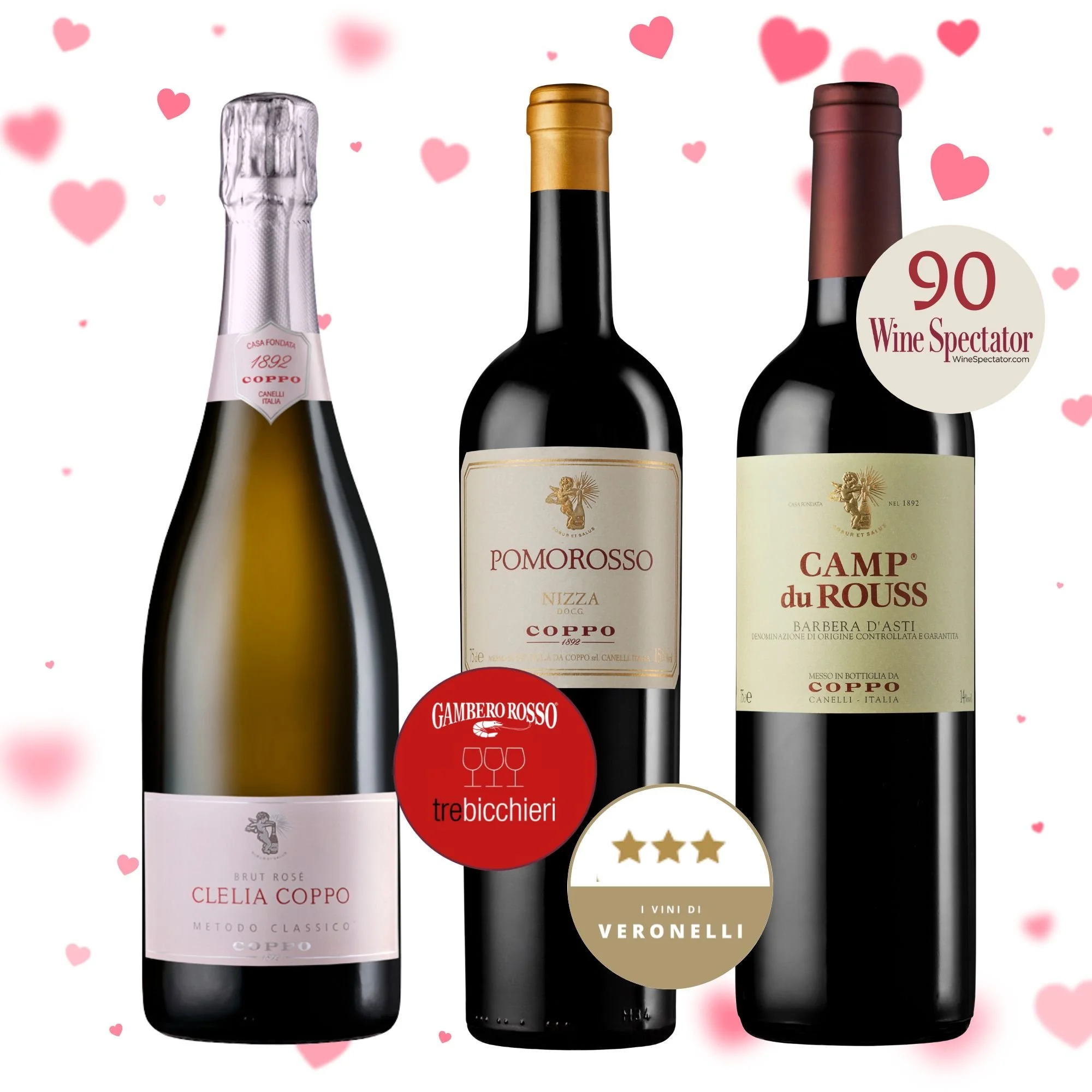 Confezione 3 bt: Clelia 2022, Pomorosso 2022, Camp du Rouss 2023
