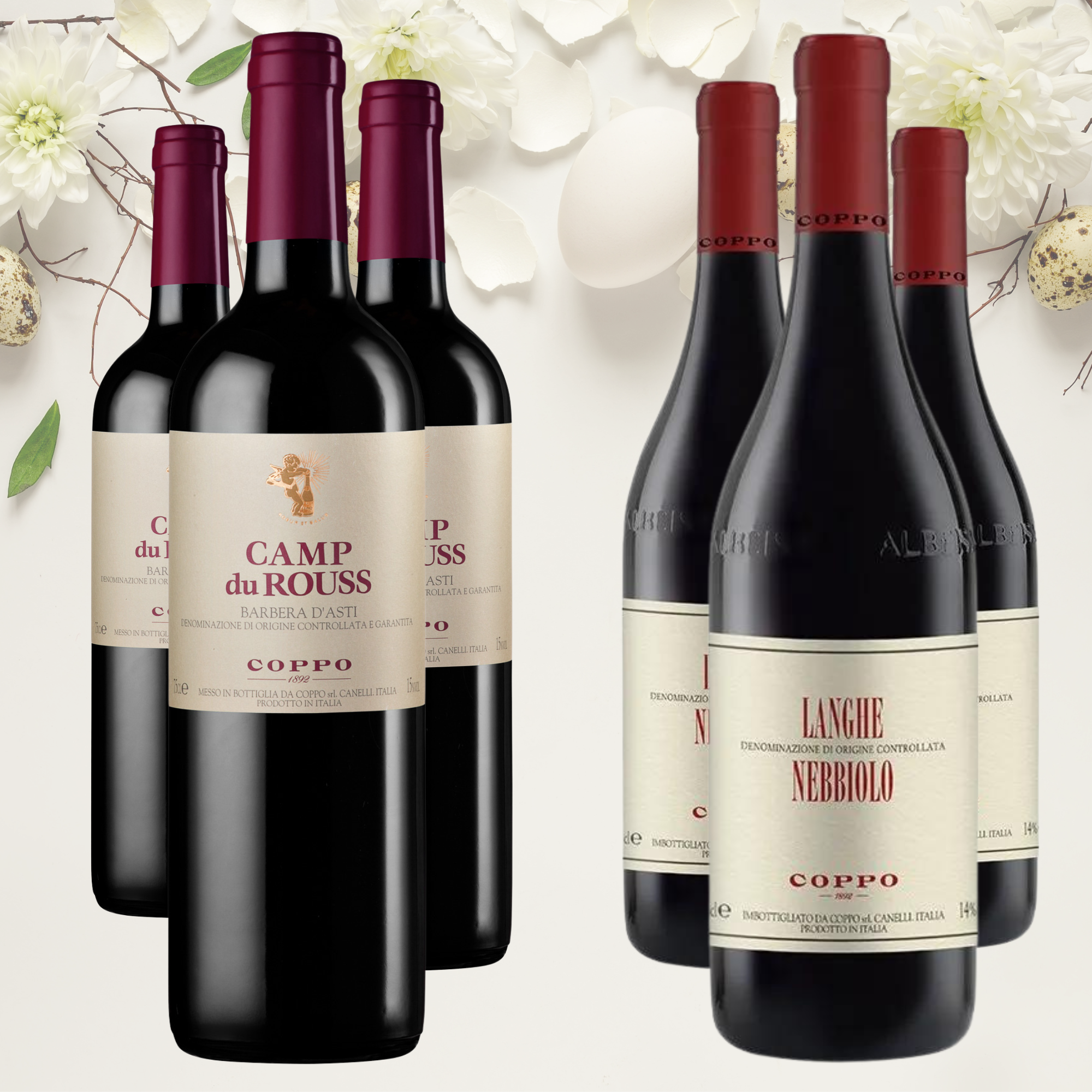 Confezione 6 bt: Camp du Rouss 2022 (3), Langhe Nebbiolo 2022 (3)