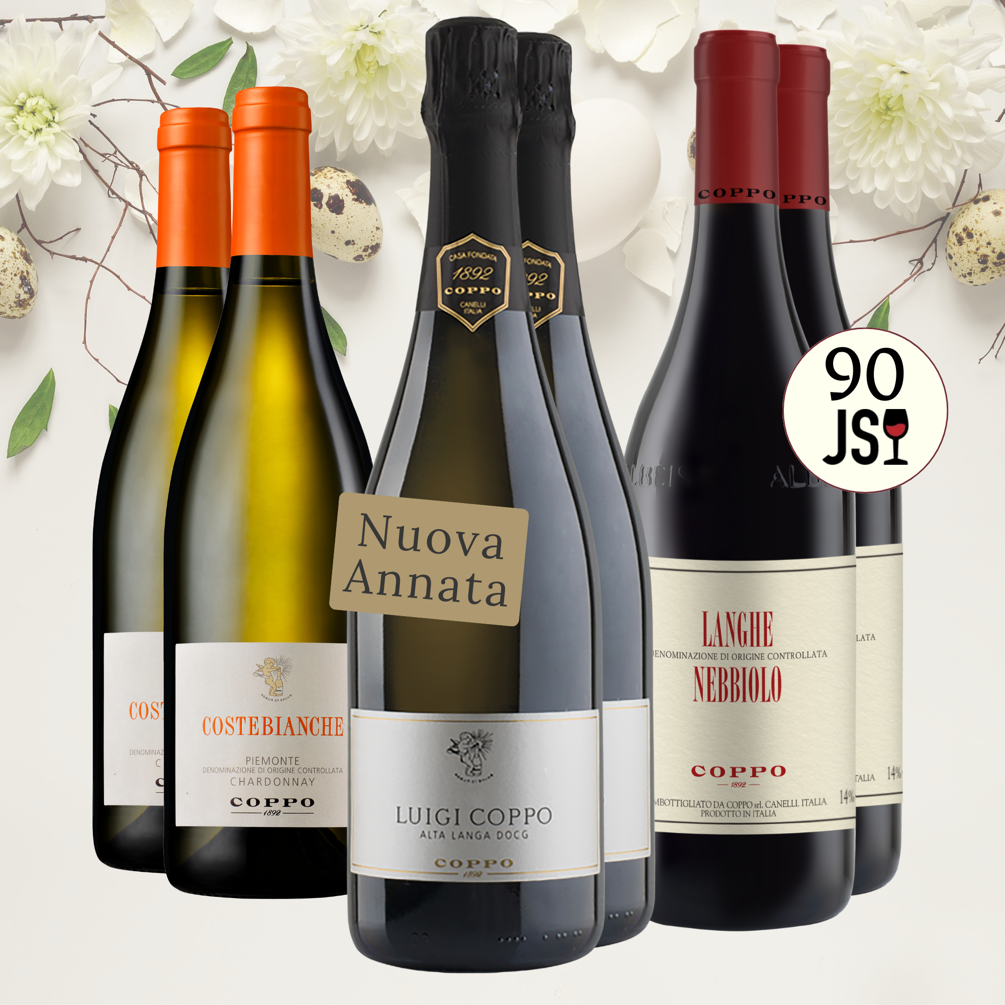 Confezione 6 bt: Luigi Coppo 2022 (2), Costebianche 2024 (2), Langhe Nebbiolo 2023 (2)