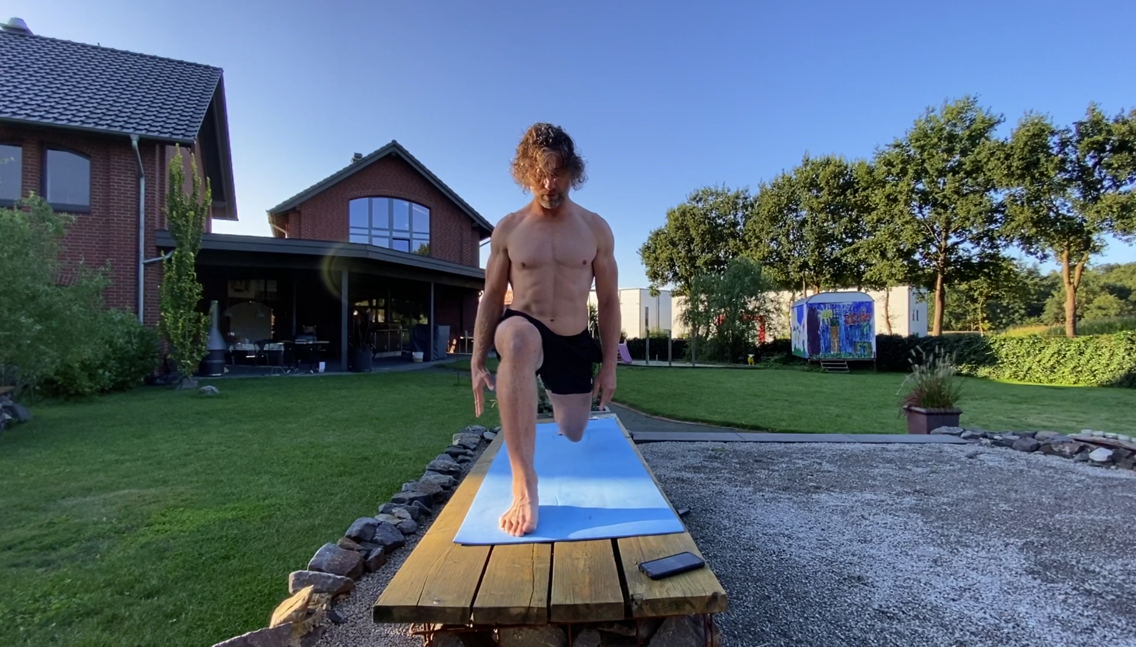 Yoga früh am Morgen