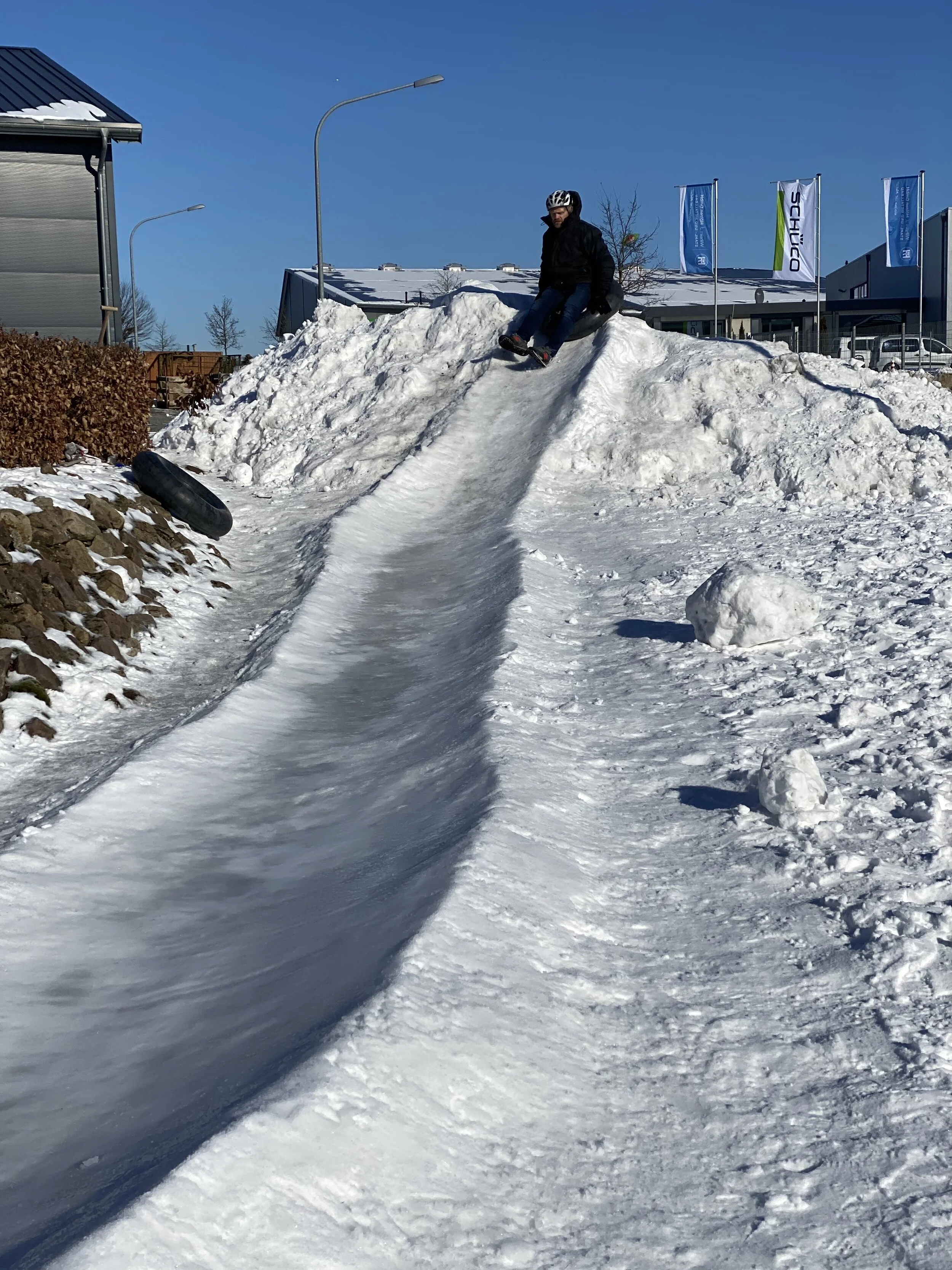 Bobbahn im Garten...