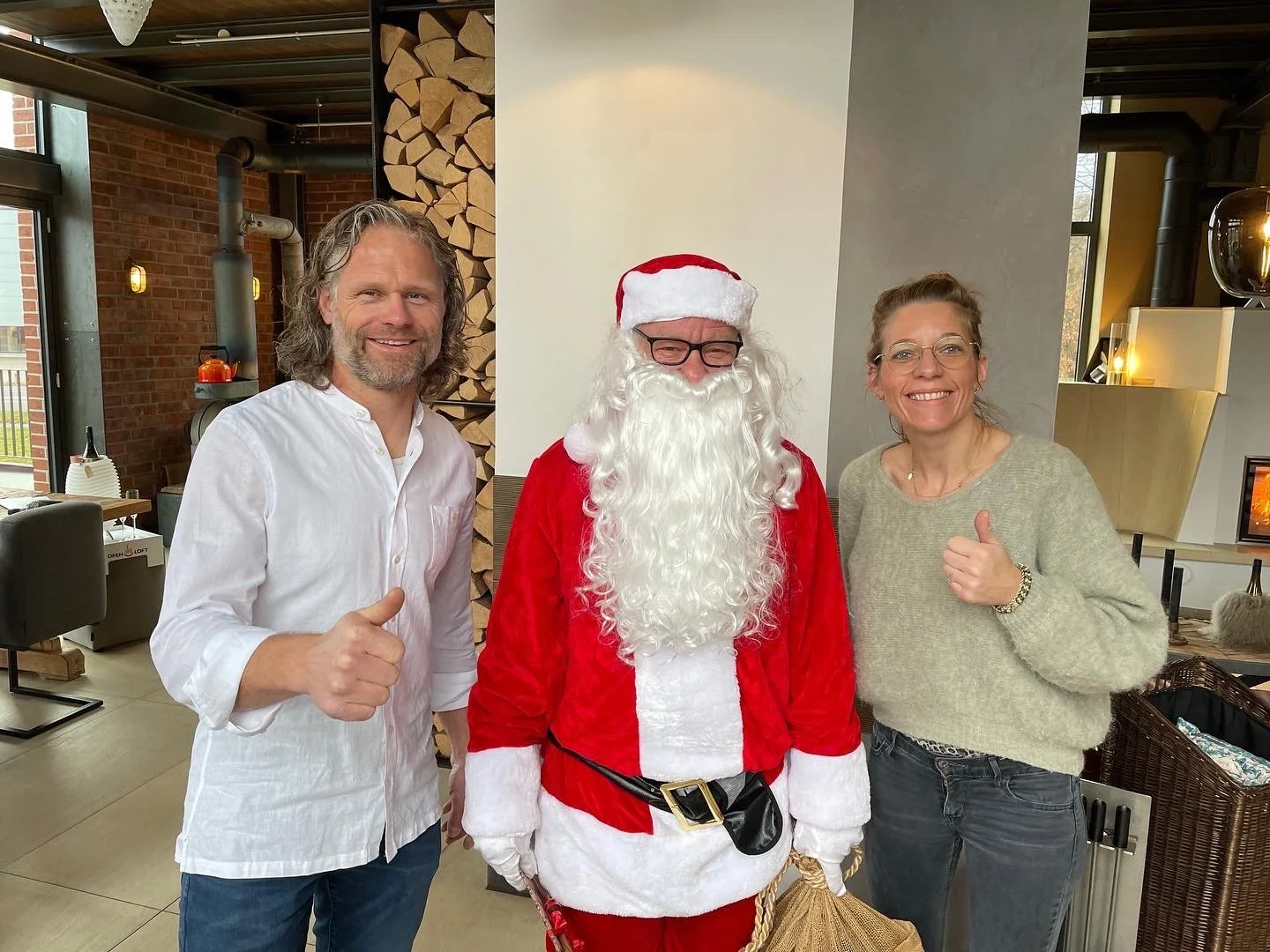 Weihnachtsmann im Ofenloft