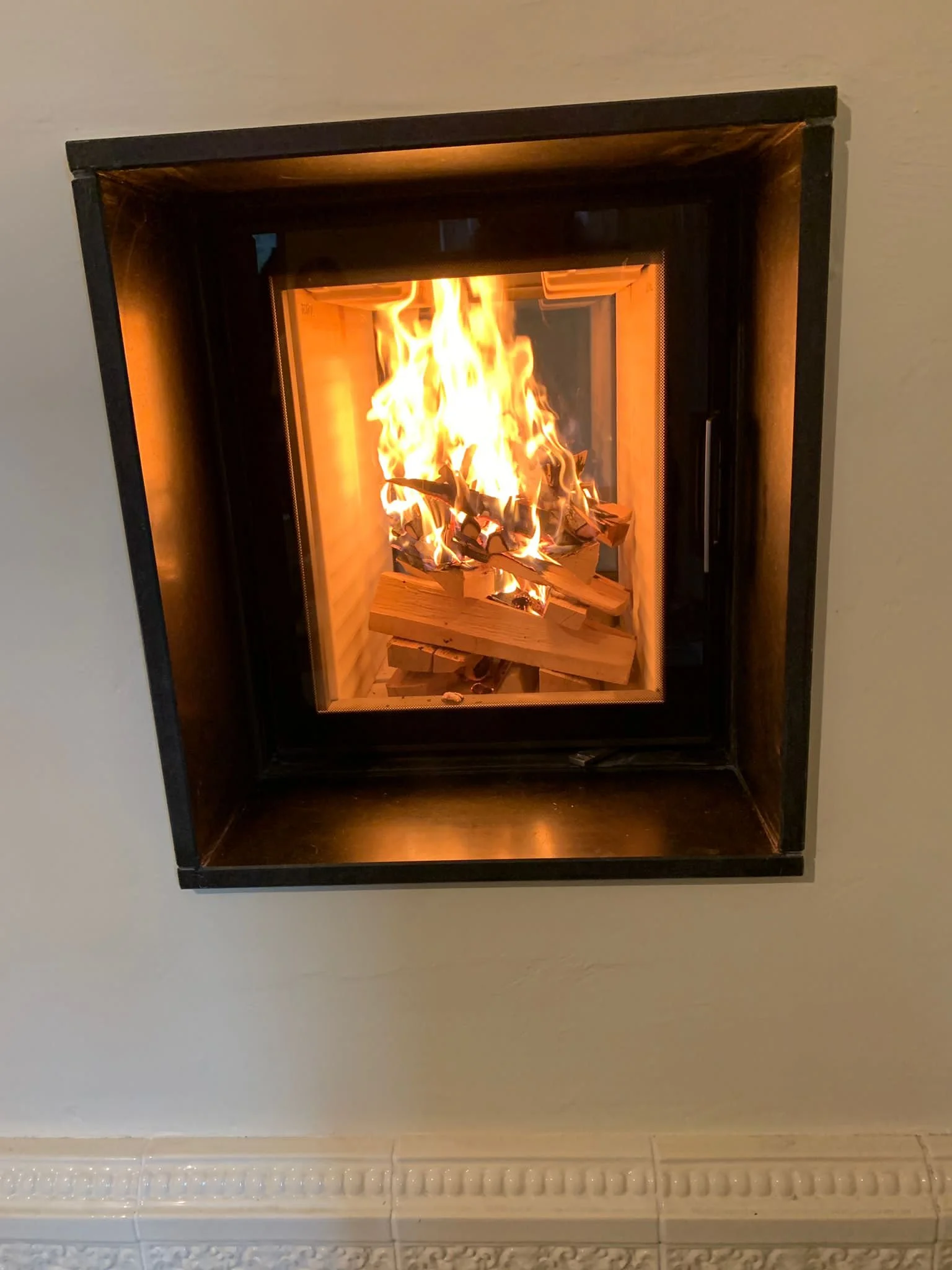 Feuertaufe.. Heute eine kleine Kachelofenanlage 