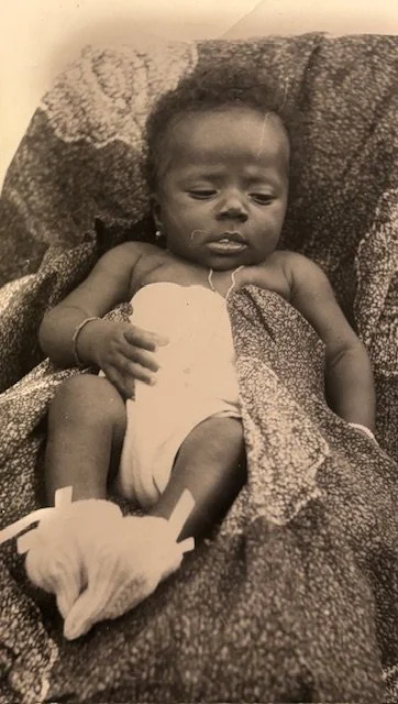 Maryline as a newborn in Côte d'Ivoire