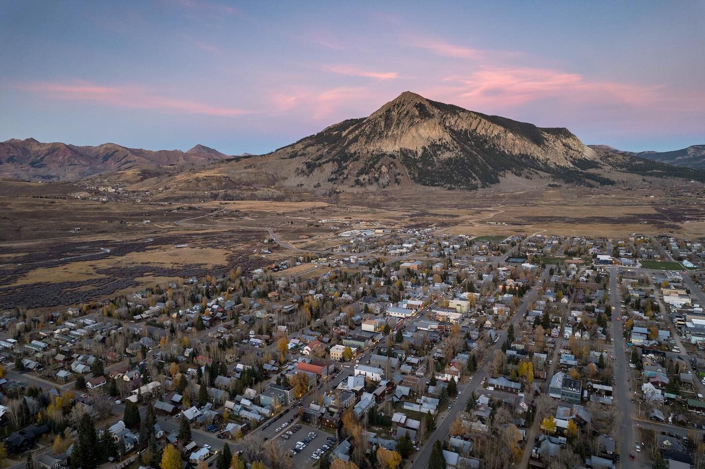 Yesterday evening from above #CrestedButte The aspens are done, but the fishing has been insane! #nomadlife #ontheroad