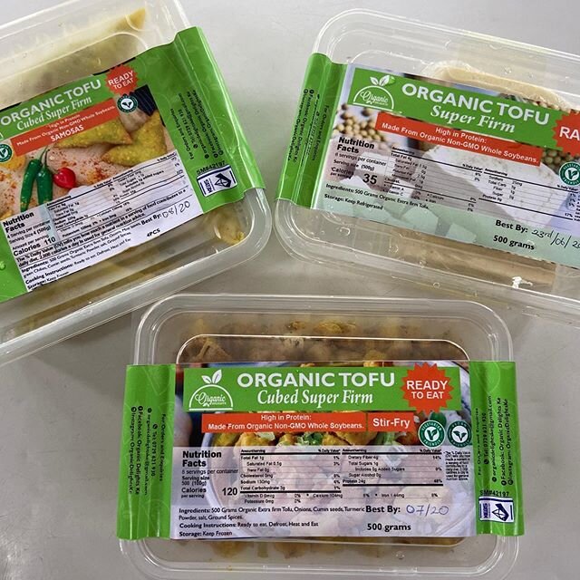 Fresh tofu, stir fried tofu and tofu samosas now available are Shamba Shop @organicdelightske #tofu #vegan #stayhealthy #staysafe