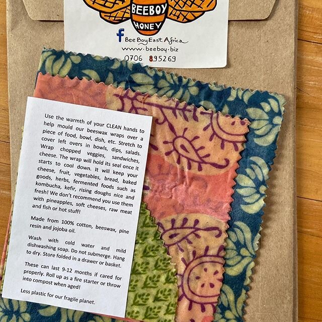 @beeboyeastafrica beeswax wraps now available at Shamba #livewithlessplastic #stayhealthy #staysafe
