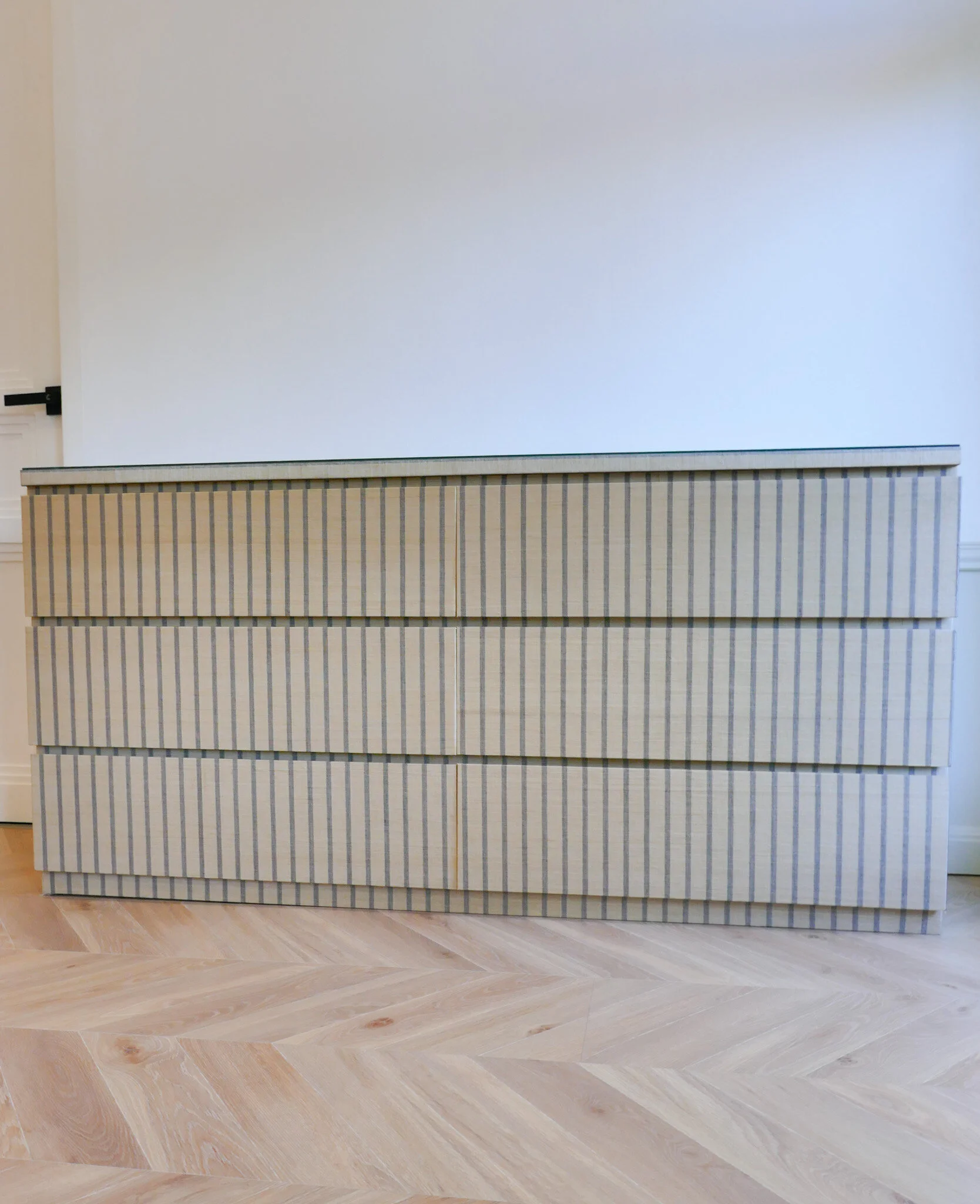 OLD DRAWERS REFINISHED IN ABACA