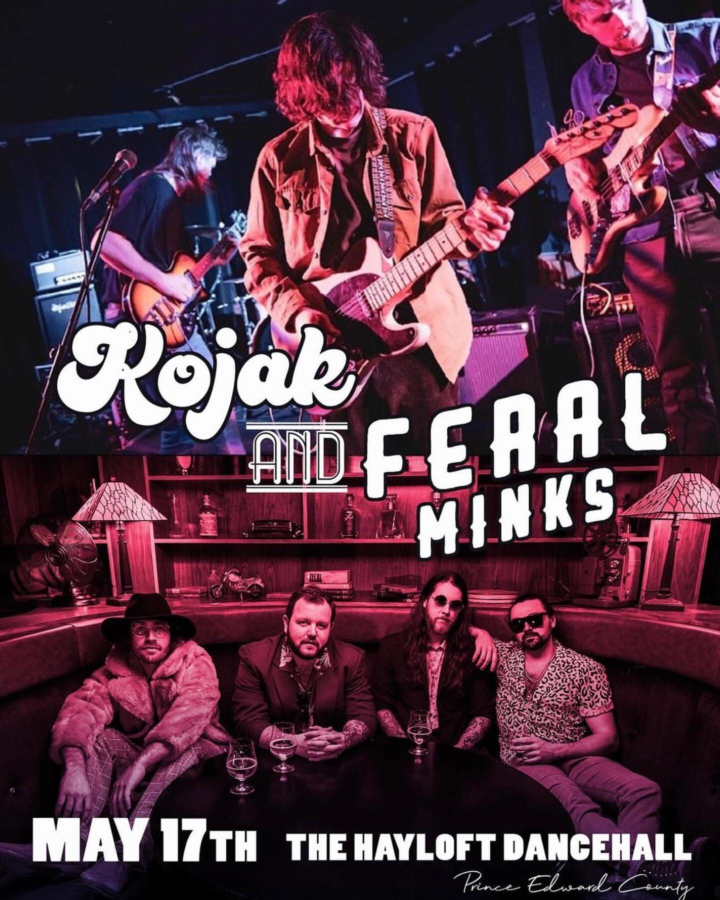We are thrilled for round 3 @the_hayloft_dancehall May 17th with our dear friends @feralminks! Grab your tickets now and start your May long weekend off with a party! #live #music #rocknroll